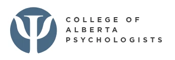 Logo of the College of Alberta Psychologists featuring a stylized human profile.